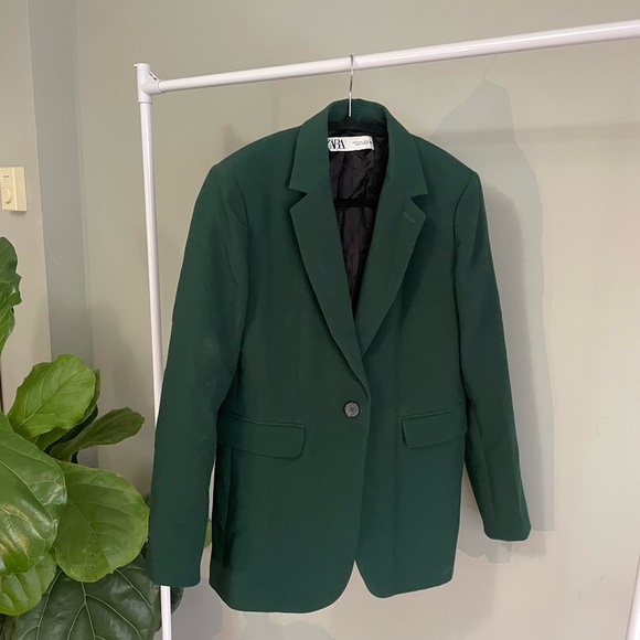 Zara Jackets & Blazers - Forest Green Zara Blazer Size Medium